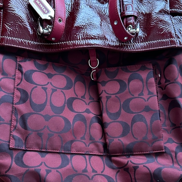 Coach Vintage 1993 Deep Red Leather Tote - Picture 7 of 7